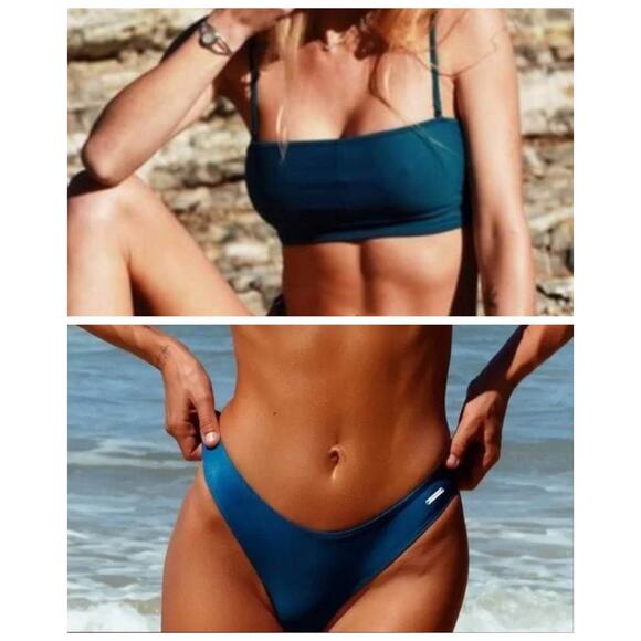 Blackbough Zoe Top Moderate Bottom Bikini 2pc Set Size S/L - Picture 1 of 12